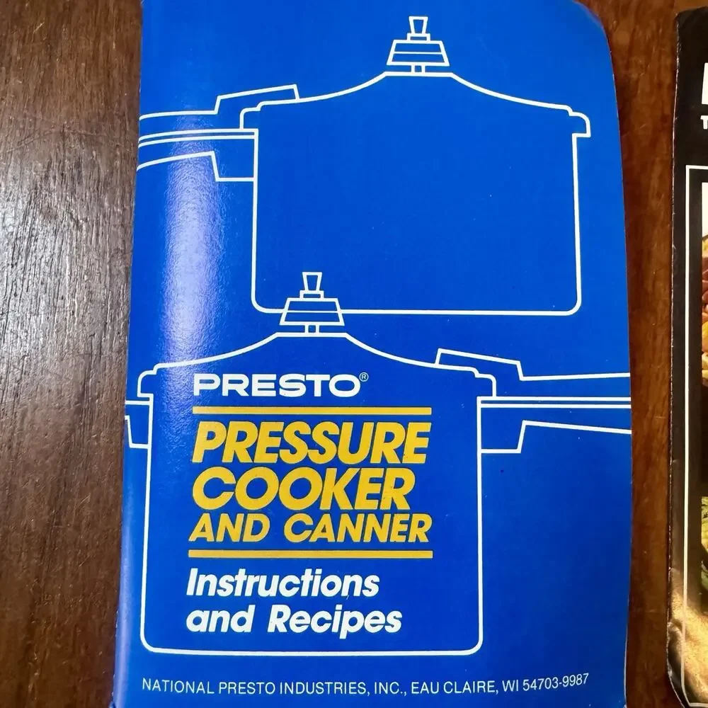 Presto 0121004 Vintage Pressure Cooker Canner 4 Qt Aluminum w/ Manuals